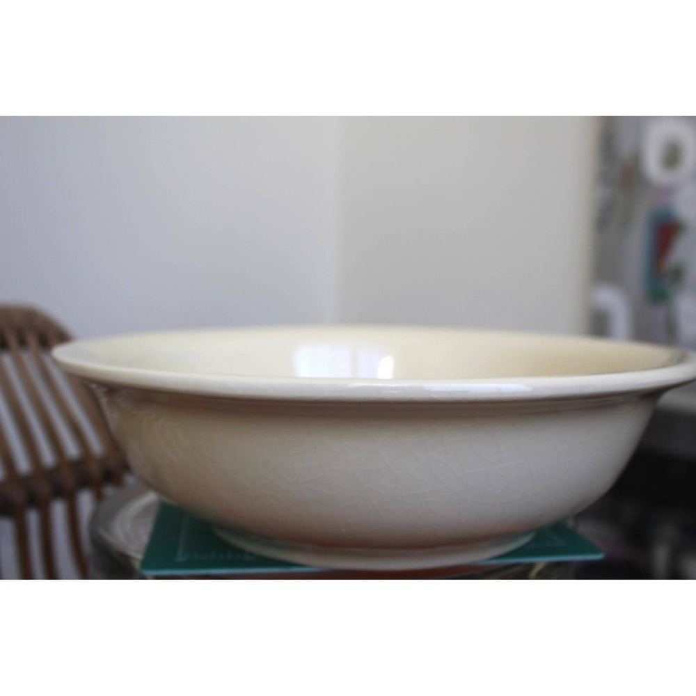 McCoy Pottery 7515 Large Round Serving Bowl Basin Off White Cream USA Vintage - Picture 5 of 10